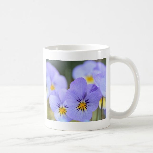 Mug Pansies bleu pâle (Droite)