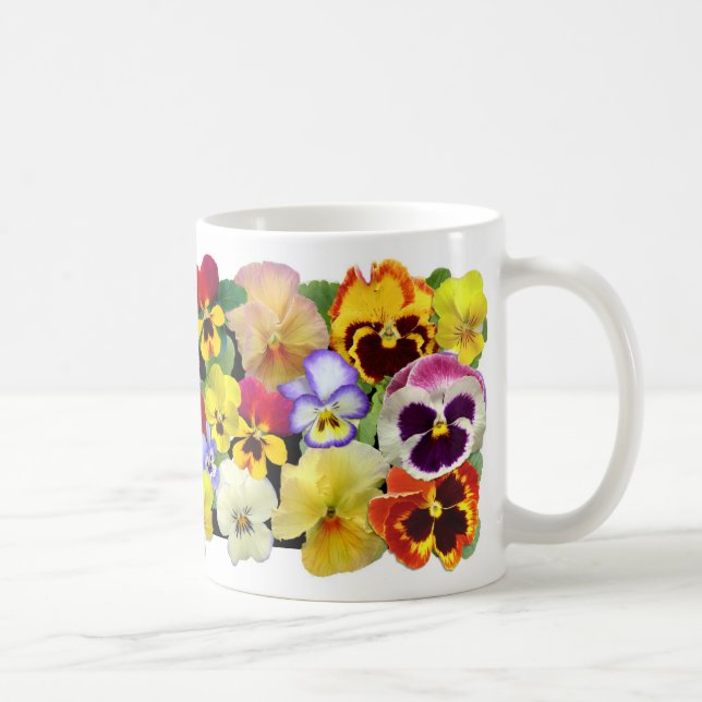 Mug Pansies colorées (Droite)