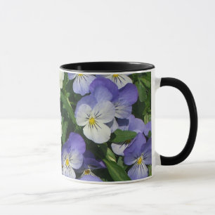 Mug Pansies violettes Jardin Floral