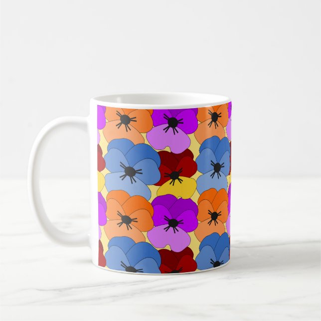 Mug Pansy Collage (Gauche)