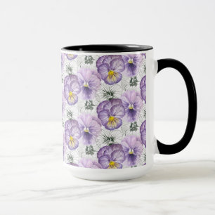 Mug Pansy motif