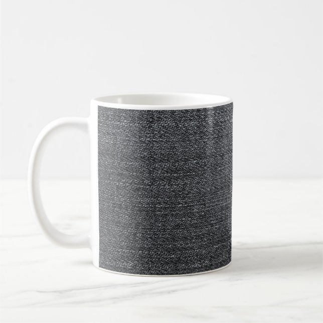 Mug Pantalon bleu texture de tissu denim (Gauche)