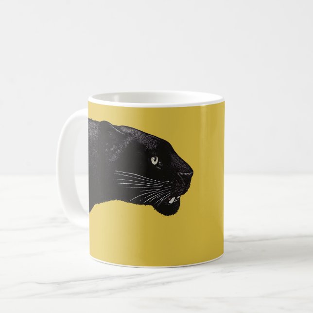 Mug Panther noire par Toshi Yoshida (Devant gauche)
