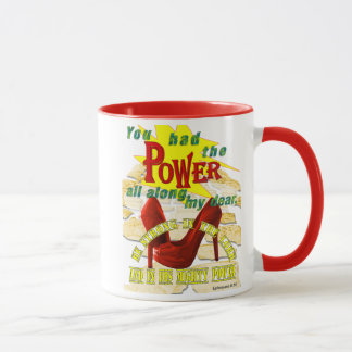 Mug Pantoufles rouges Sytling de puissance de
