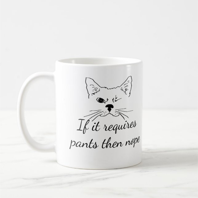 Mug Pants Nope Fun Empath Introduire la citation (Gauche)