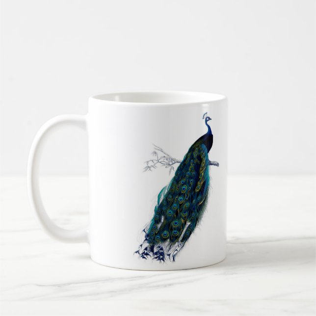 Mug Paon vintage (Gauche)