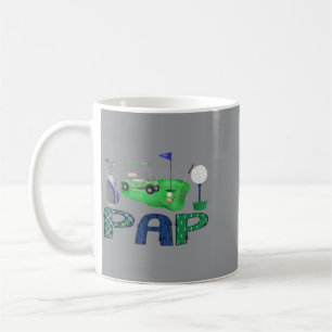 Mug Pap du garçon d'anniversaire trou en un golf sport