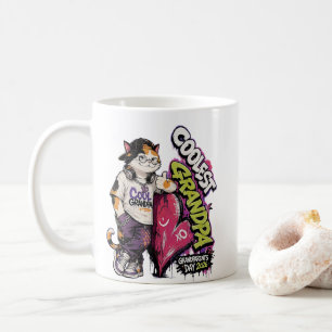 Mug Pap-père le plus cool Hip-Hop Calico Fête des gran
