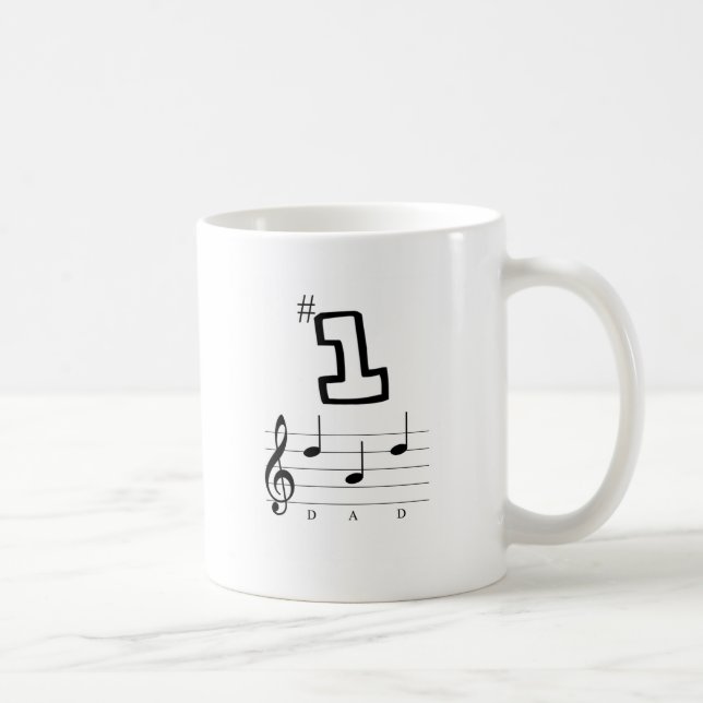Mug Papa #1 dans la notation musicale (Droite)