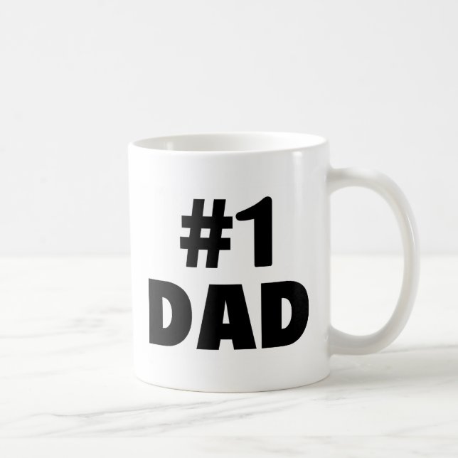 Mug Papa #1 (noir) (Droite)