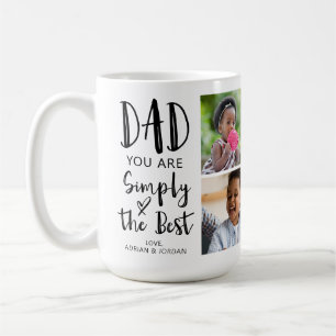 Mug Papa 4 Photos Simplement La Meilleure Personnalisa