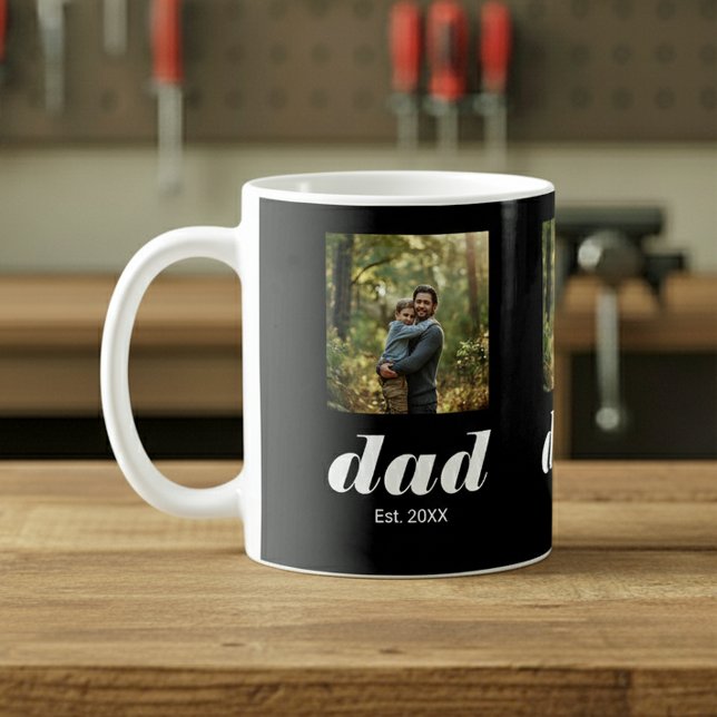 Mug Papa a créé la fête des pères photo (Créateur téléchargé)