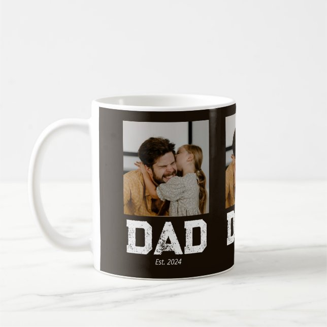 Mug Papa a établi Bold Dad noir 3 Photo (Gauche)