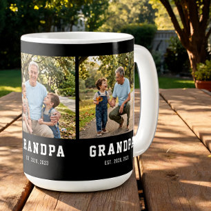 Mug Papá a établi Gras Moderne Noir 3 Photo