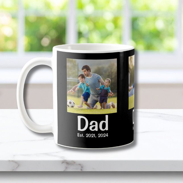 Mug Papa a établi la photo Black 3 (Créateur téléchargé)