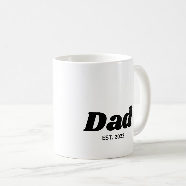 Mug Papa a établi la typographie moderne (Devant droit)
