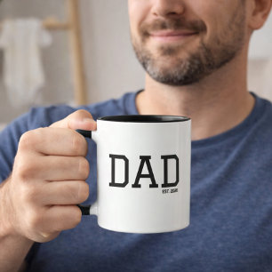 Mug Papa a établi le jour du père personnalisable