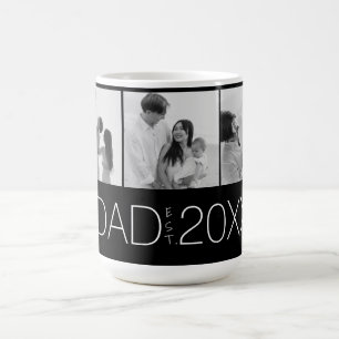 Mug Papa a établi un design moderne à trois photos