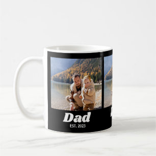 Mug Papa a établi une photo de typographie blanche et 