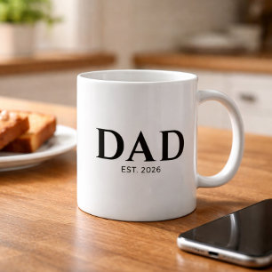 Mug Papa a fondé un nouveau cadeau pour papa