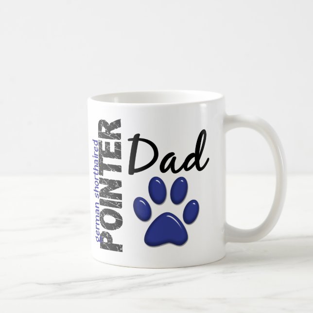Mug Papa allemand 2 d'indicateur aux cheveux courts (Droite)