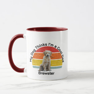 Mug Papa amateur de chien personnalisé - Photo de chio