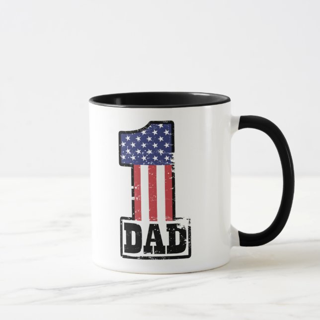 Mug Papa américain du numéro un (Droite)