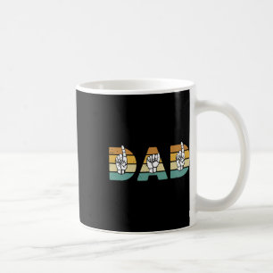 Mug Papa American Sign Language Support pour les perso