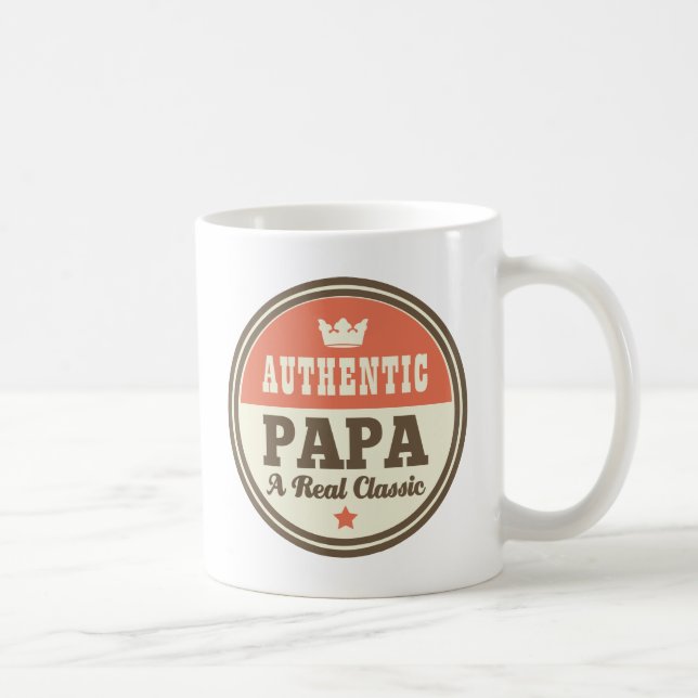 Mug Papa authentique un vrai classique (Droite)