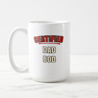Mug Papa avec un Corps de Papa Certifié Drôle