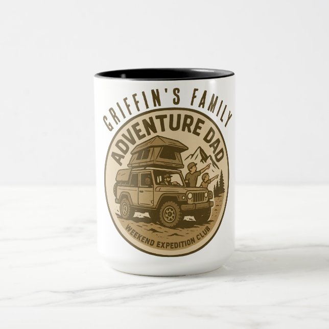 Mug Papa Aventurier – CLUB D'EXPÉDITION DU WEEK-END (Centre)