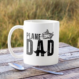 Mug PAPA AVION & Avion Vintage, Fête des Pères drôle