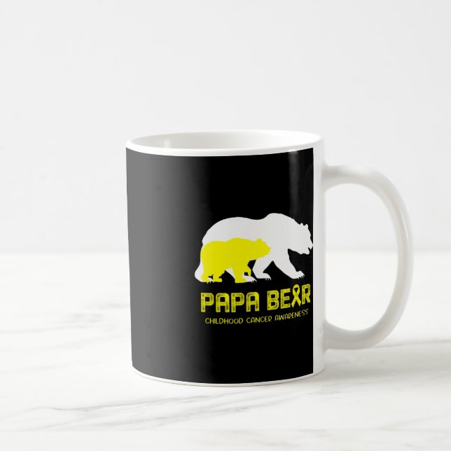 Mug Papa Bear Soutien Sensibilisation à la lutte contr (Droite)