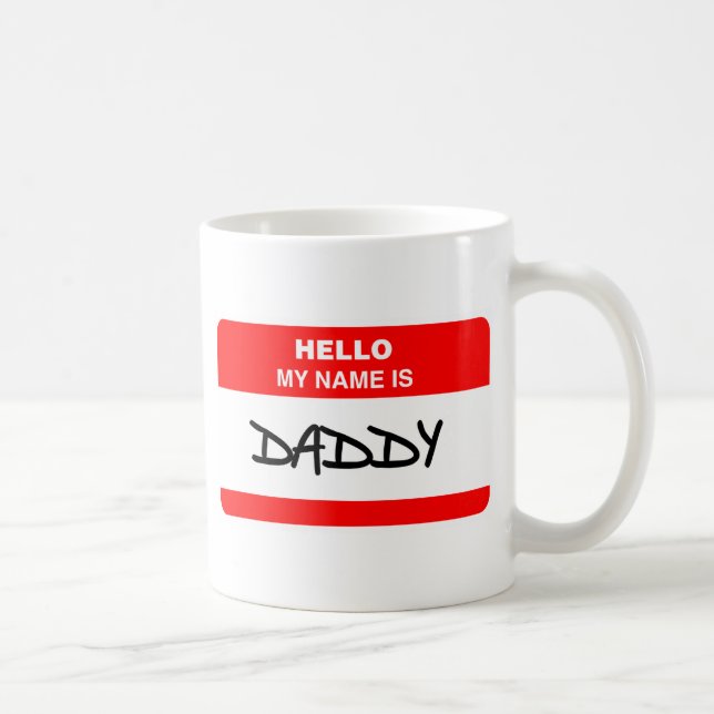 Mug Papa - Bonjour je m'appelle Papa (Droite)