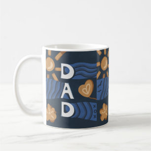 Mug Papa - Bonne Fête des pères bleu marine