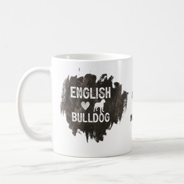 Mug Papa Bouledogue Anglais Fête des Pères Amoureux de (Gauche)