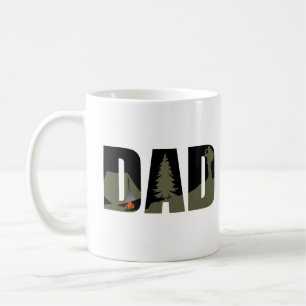 Mug Papa campeur de camping et randonneur