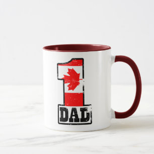 Mug Papa canadien du numéro 1