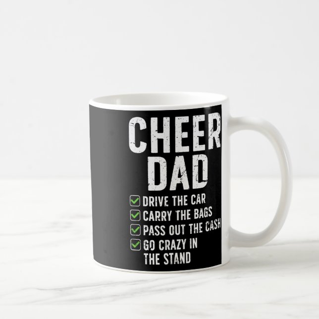 Mug Papa cheerleader drôle Papa cheerleading d'une che (Droite)