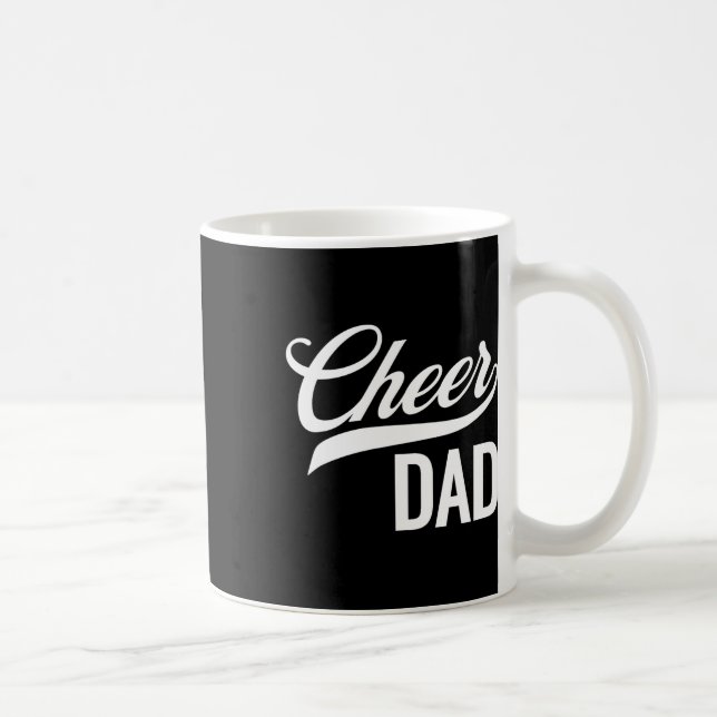 Mug Papa cheerleader rouge et blanc ensemble de pom-po (Droite)