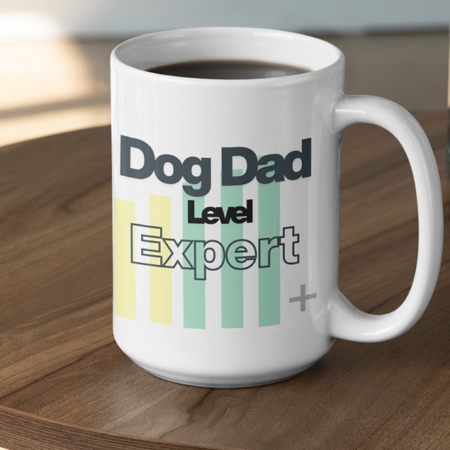 Mug Papa Chien Personnalisable Niveau Expert (Créateur téléchargé)