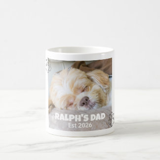 Mug Papa Chien Photo Personnalisé Nom