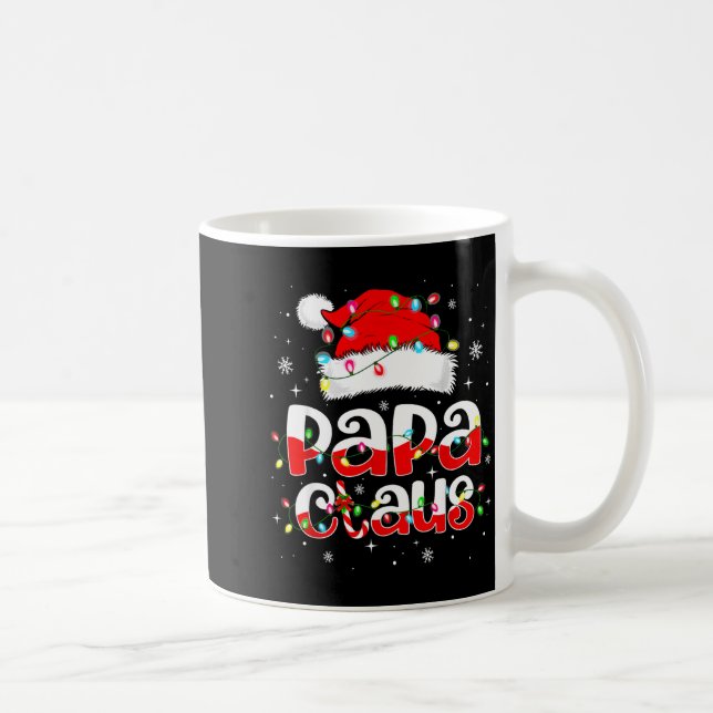 Mug Papa Claus Funny Christmas Lights Pajama Family Ma (Droite)