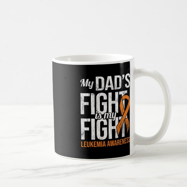 Mug Papa combat Mon combat Lutte Leucémie Sensibilisat (Droite)