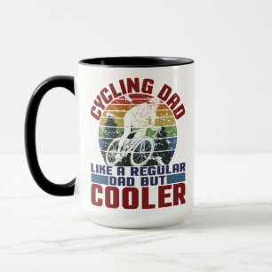 Mug Papa Cycliste Comme Un Papa Régulier Mais Un Cycl