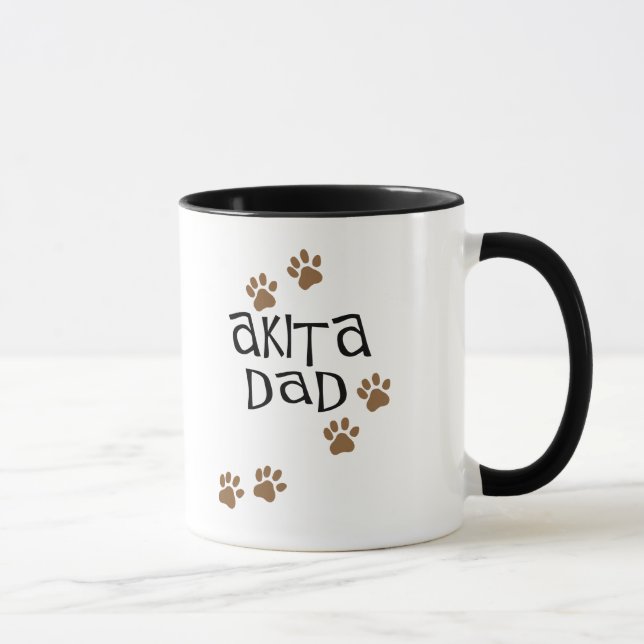 Mug Papa d'Akita (Droite)