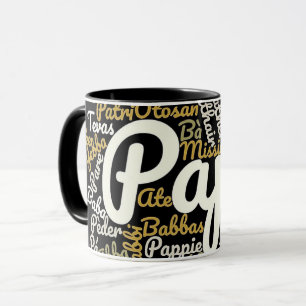 Mug Papa dans différentes langues