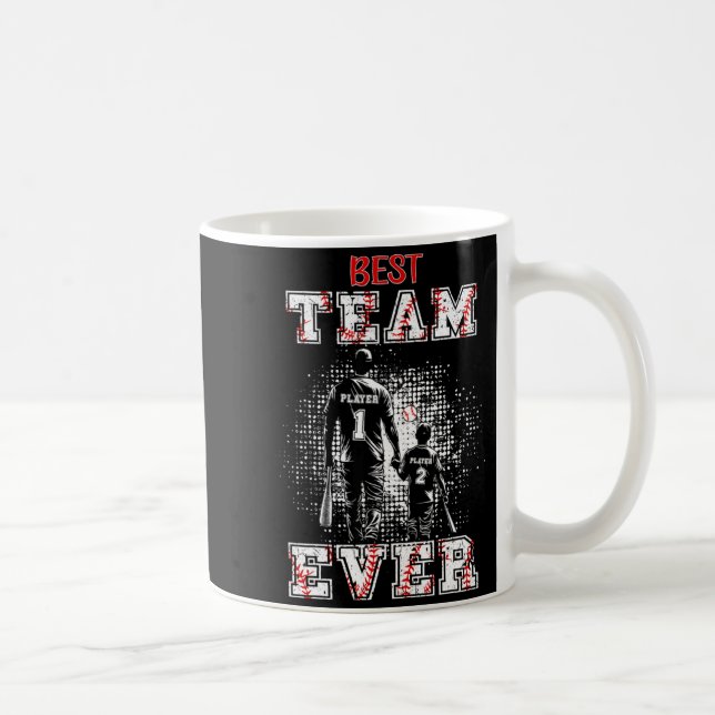 Mug Papa de baseball U2013 Meilleure équipe jamais U20 (Droite)