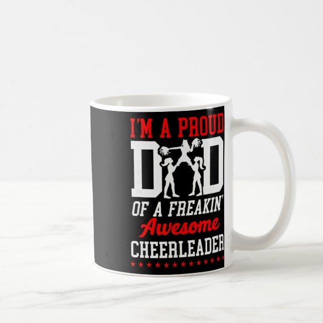 Mug Papa de Cheerleading Je suis un papa fier d'une (Droite)