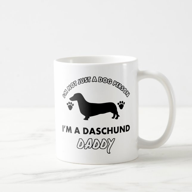 Mug Papa de chien de papa de Daschund (Droite)